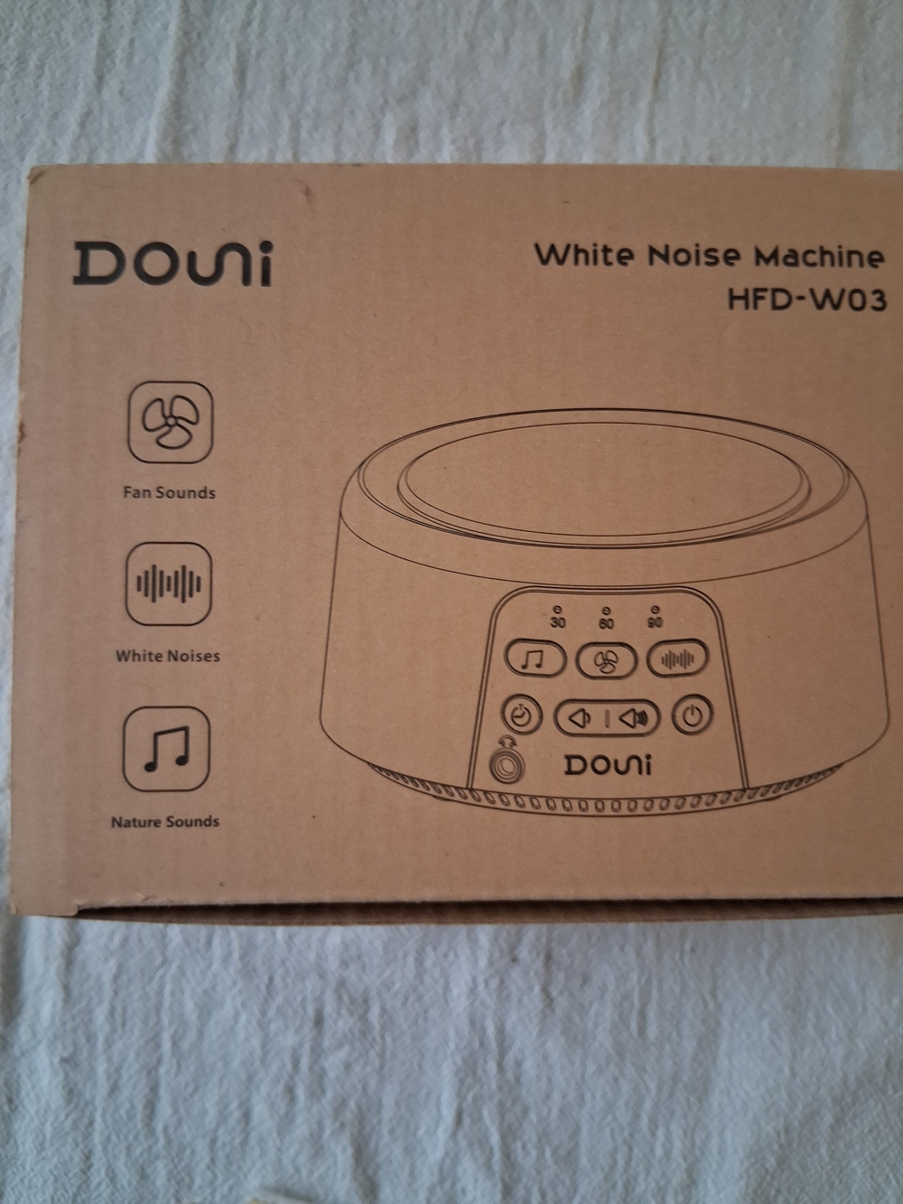 Douni White Noise Machine HFD-W03 - Brown Box